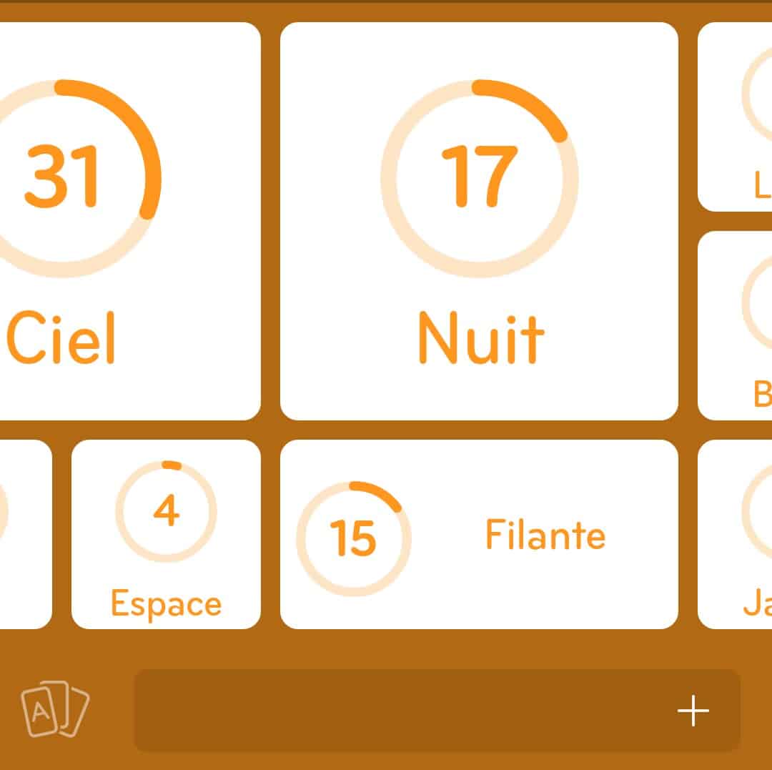 Images des solutions, réponses et aide pour le niveau 259 : Étoile du jeu mobile 94%