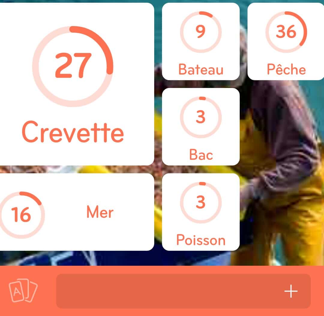 Images des solutions, réponses et aide pour le niveau 264 : Photo d’un pêcheur du jeu mobile 94%