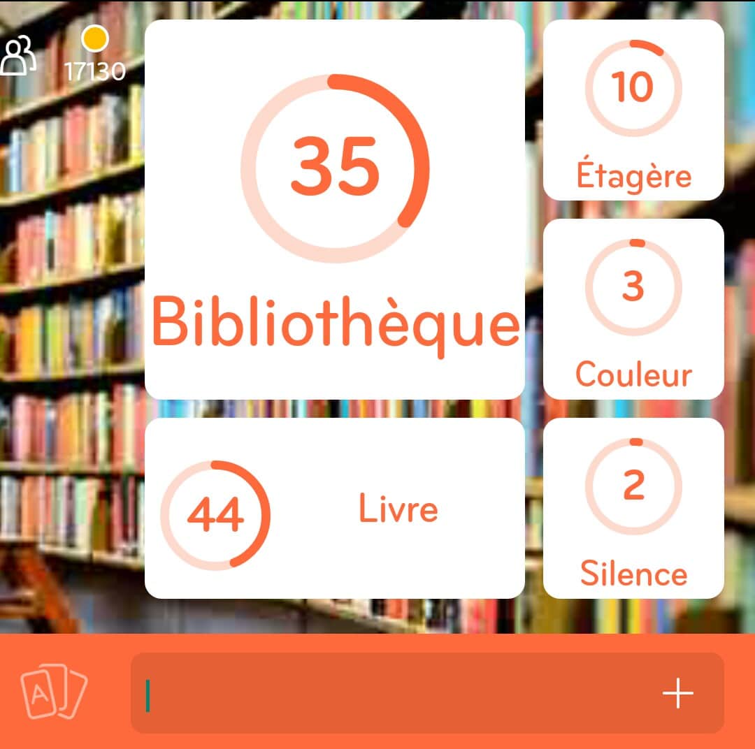 Images des solutions, réponses et aide pour le niveau 268 : Photo de bibliothèque du jeu mobile 94%