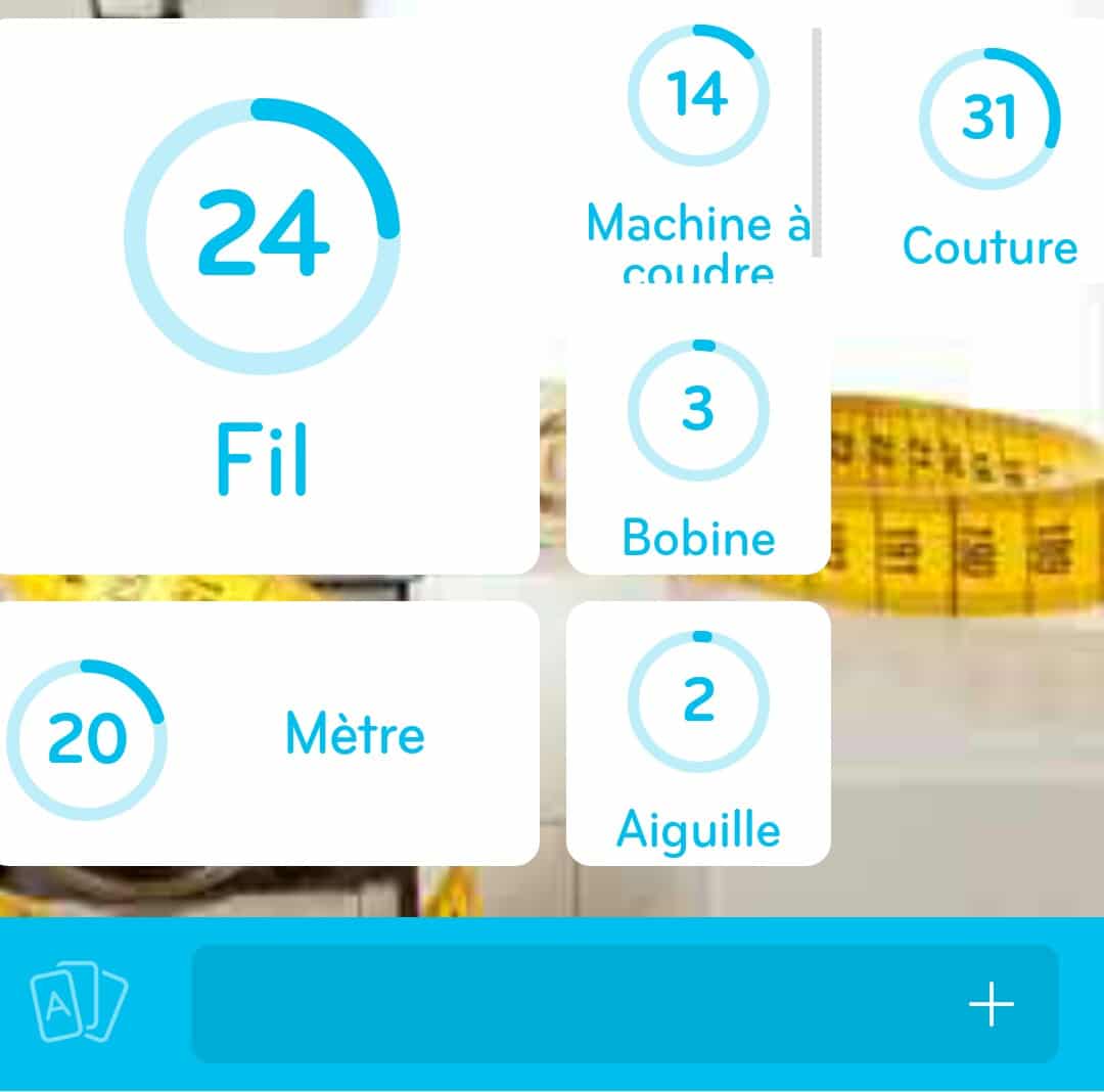 Images des solutions, réponses et aide pour le niveau 277 : Photo de couture du jeu mobile 94%