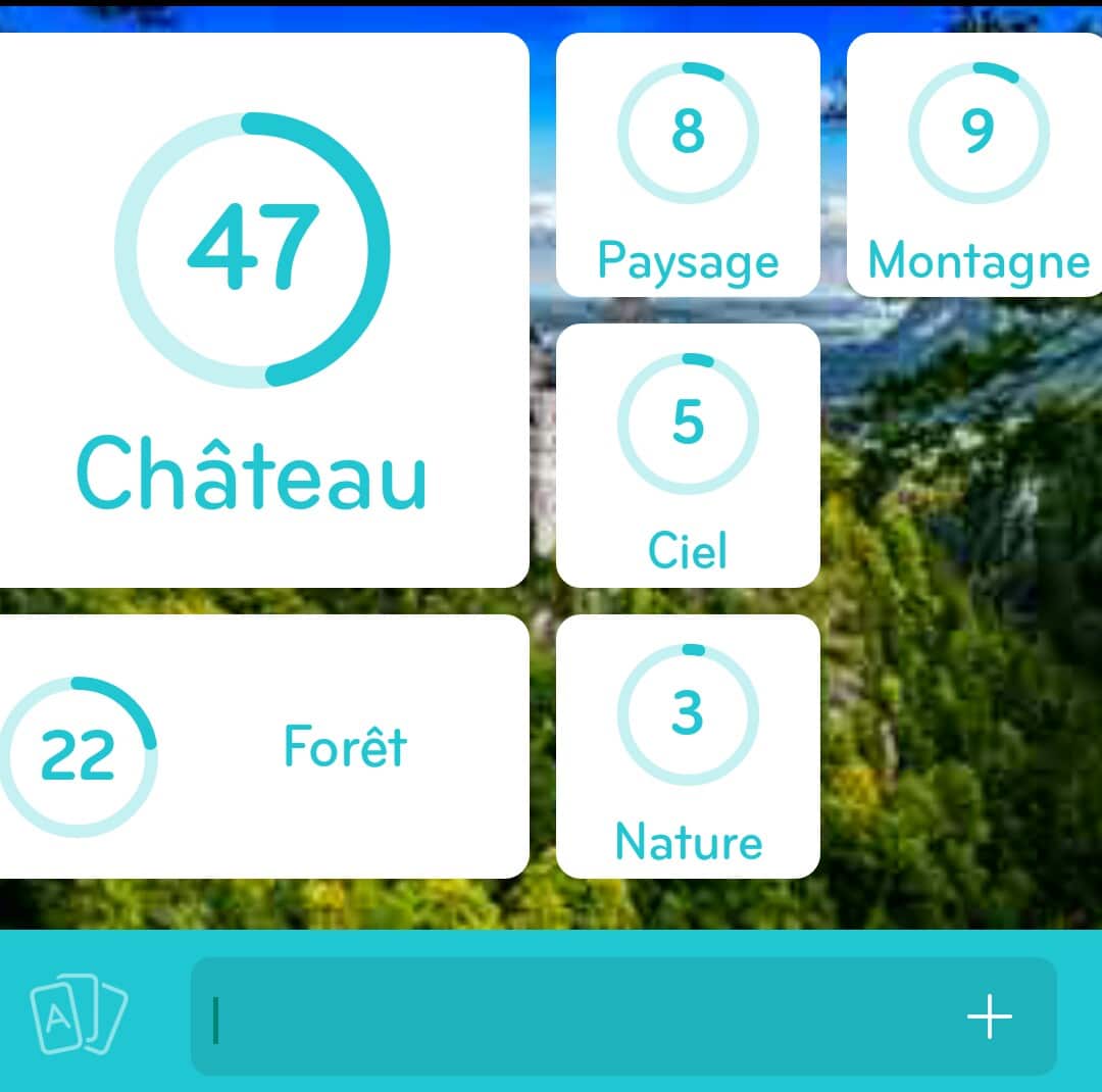 Images des solutions, réponses et aide pour le niveau 279 : Photo de château du jeu mobile 94%