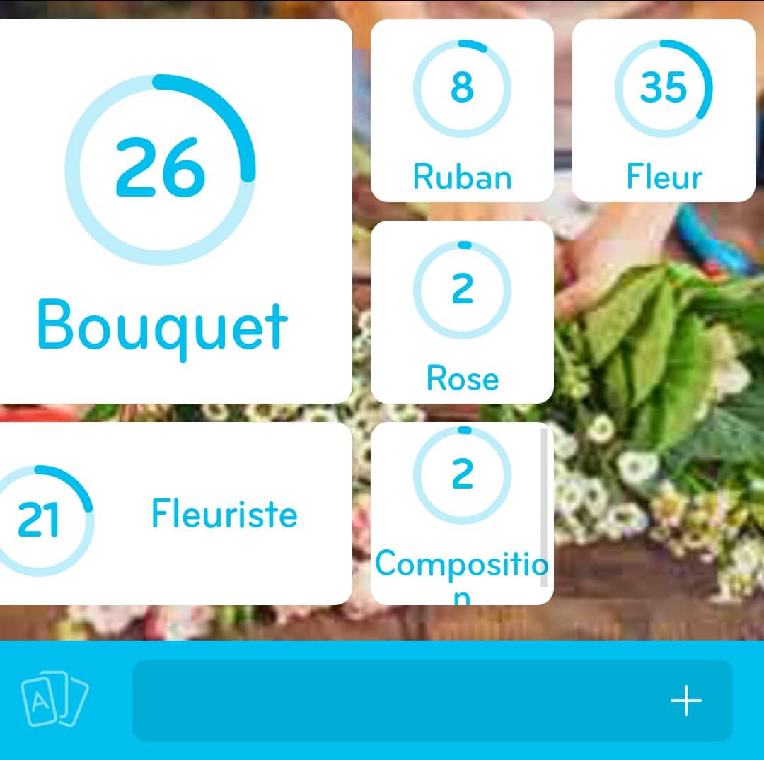 Images des solutions, réponses et aide pour le niveau 281 : Photo d'un fleuriste du jeu mobile 94%