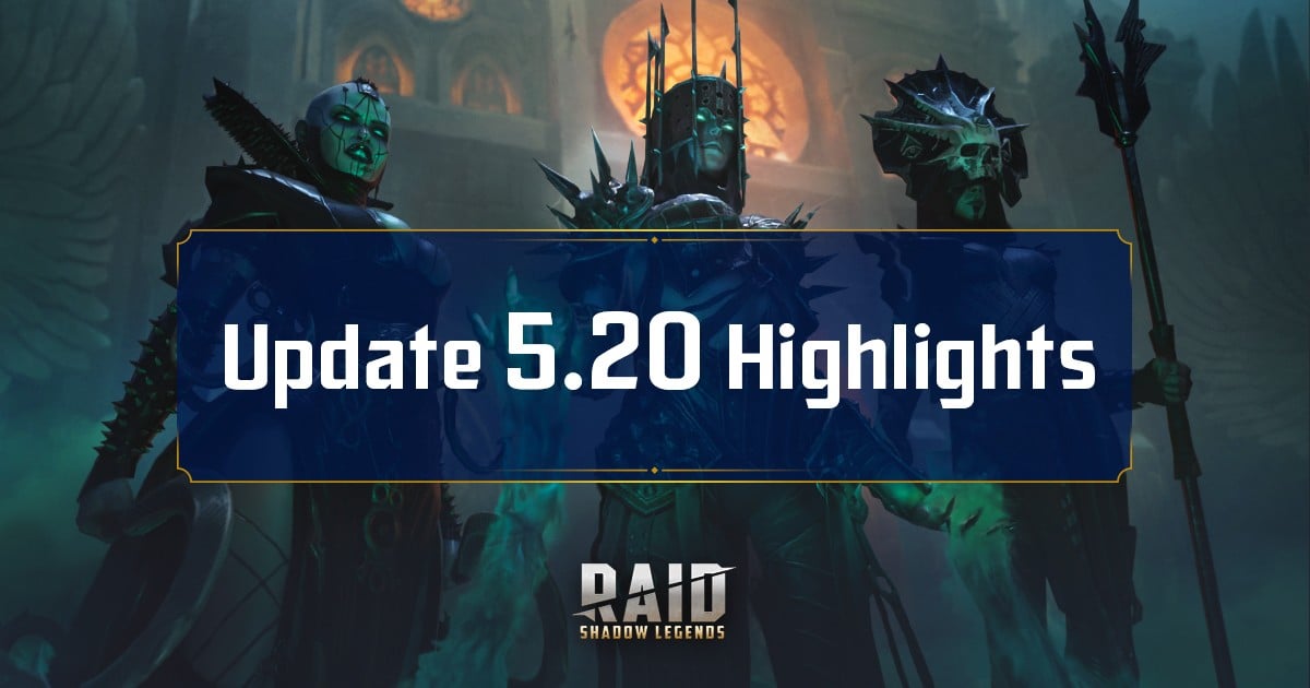 Illustration af 5.20-opdateringen af Raid Shadow Legends 