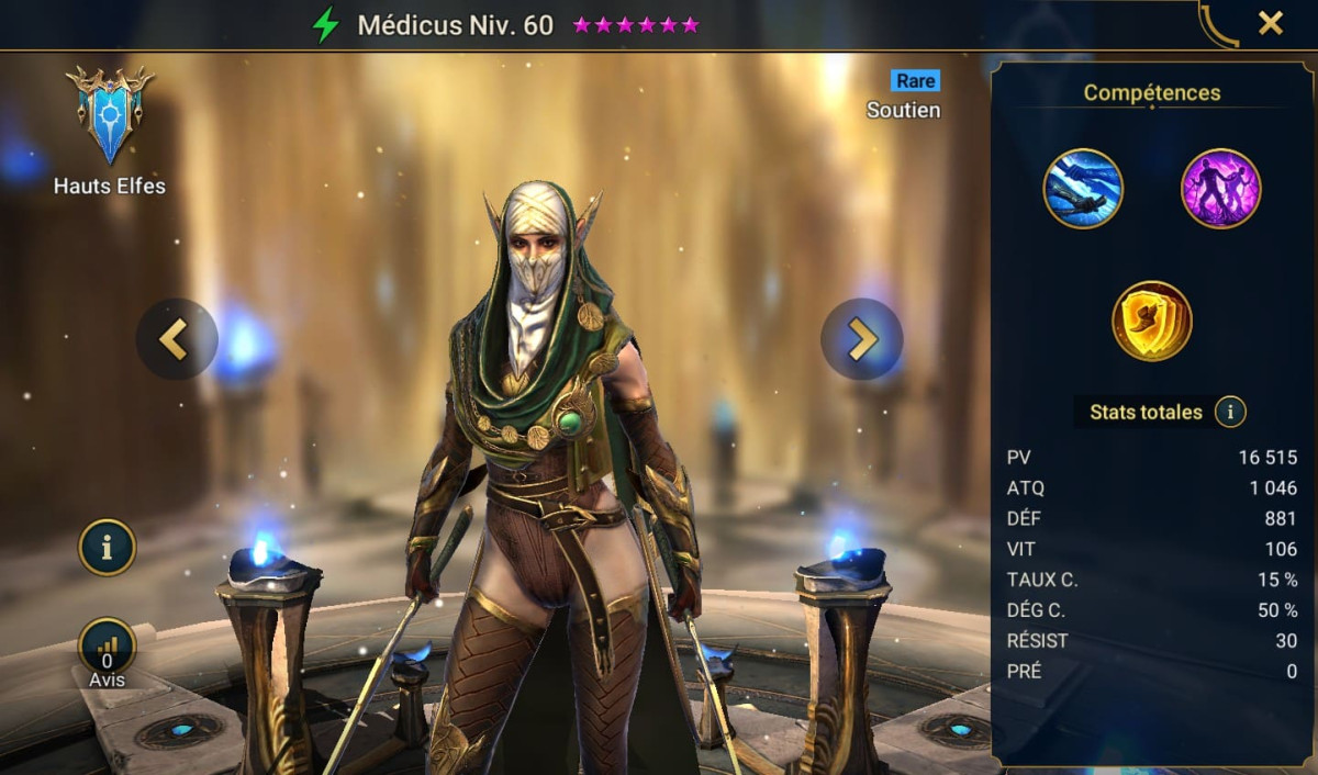 Guide masteries, grace and artifact on Medicus (Medicus) on RSL 