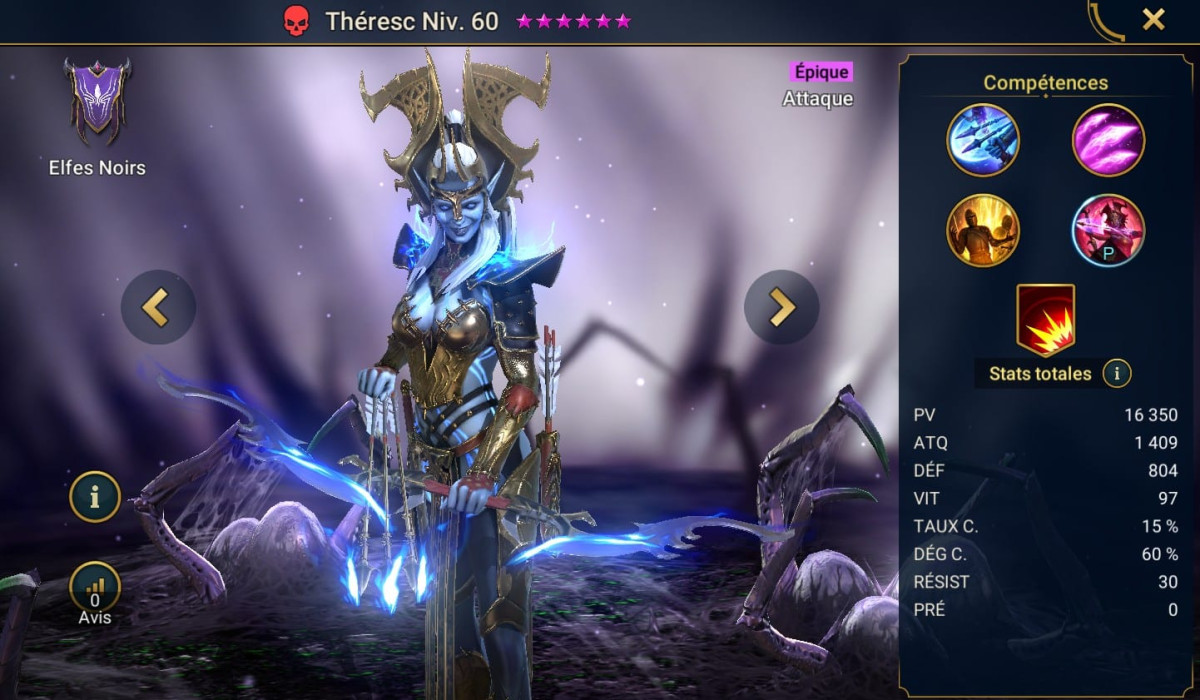 Guide masteries, grace and artifact on Théresc (Theresc) on RSL 
