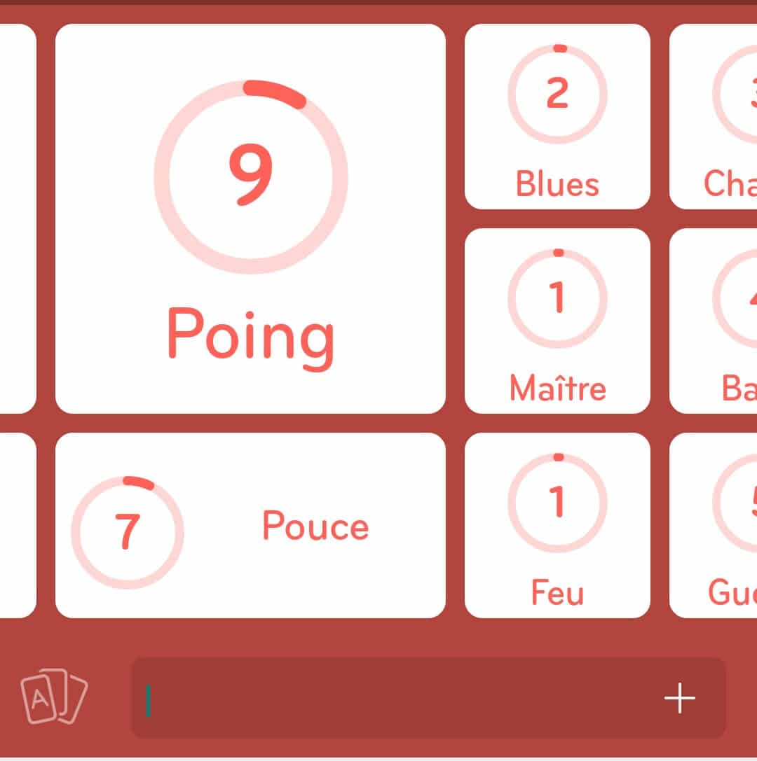 Images des solutions, réponses et aide pour le niveau 83 : Coup de … du jeu mobile 94%