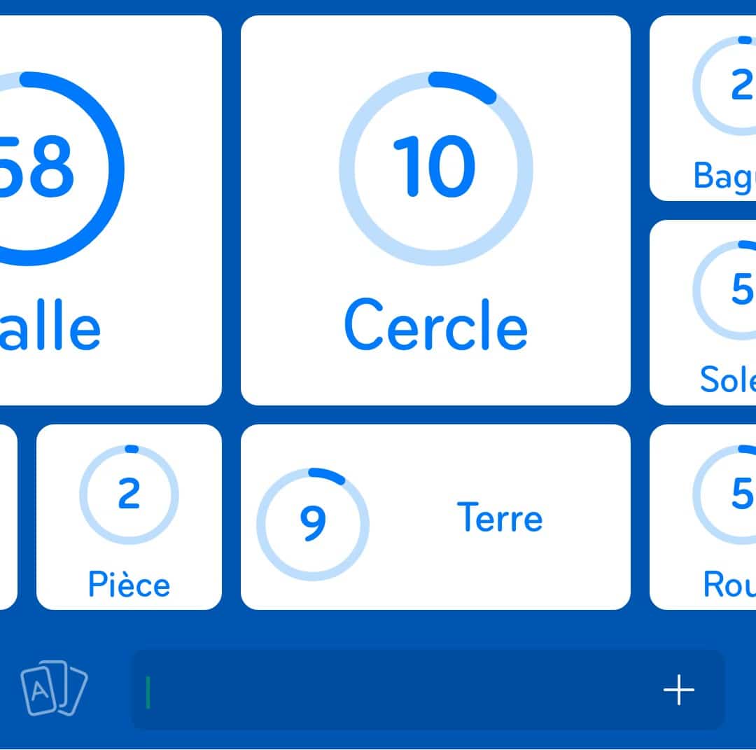 Images des solutions, réponses et aide pour le niveau 92 : C'est rond du jeu mobile 94%