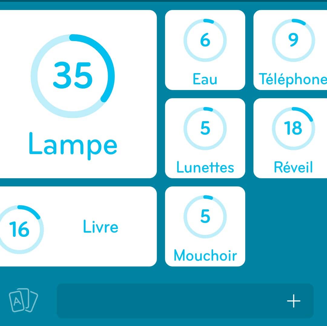 Images des solutions, réponses et aide pour le niveau 94 : Sur la table de nuit du jeu mobile 94%