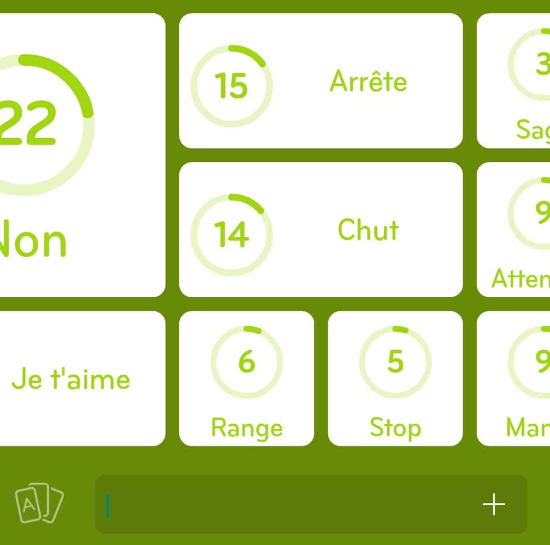 Images des solutions, réponses et aide pour le niveau 163 : Mots souvent dits par les parents aux enfants du jeu mobile 94%