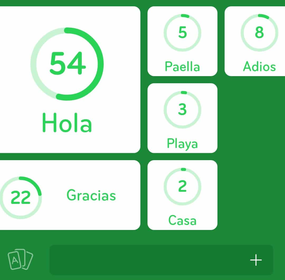 Images des solutions, réponses et aide pour le niveau 337 : Un mot espagnol que tout le monde connait du jeu mobile 94%