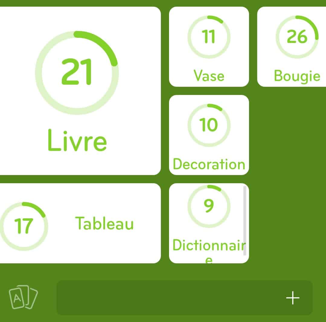 Images des solutions, réponses et aide pour le niveau 343 : Choses que l'on a tous chez soi mais qu'on n'utilise jamais du jeu mobile 94%