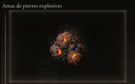 Illustration en image des amas de pierres explosives dans Elden Ring