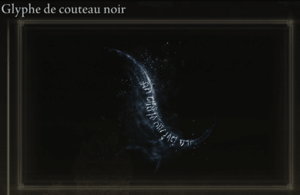 Gambar yang mengilustrasikan Black Knife Glyph
