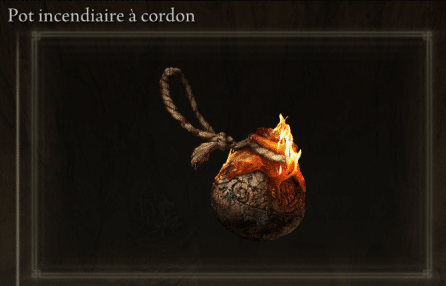 Image of the corded fire pot in Elden Ring