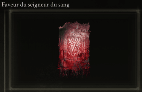 Image of the item elden ring in favor of the blood lord Bloody