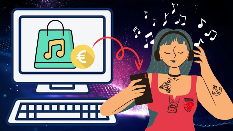Bildillustration zu unserem Artikel "Was sind die besten Orte, um Musik online zu kaufen".