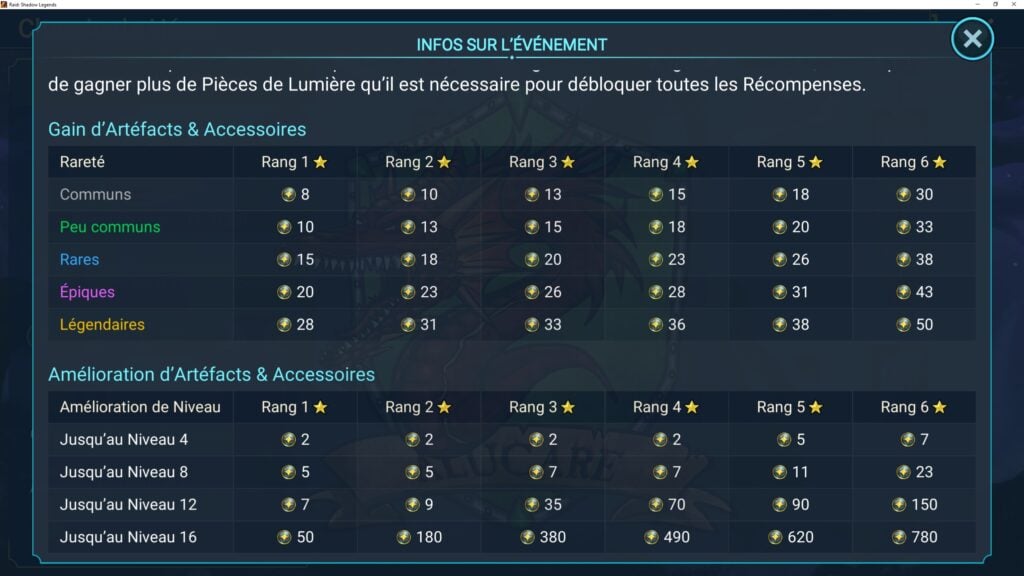 Percorso dell'evento dell'Info point dell'Hero RSL