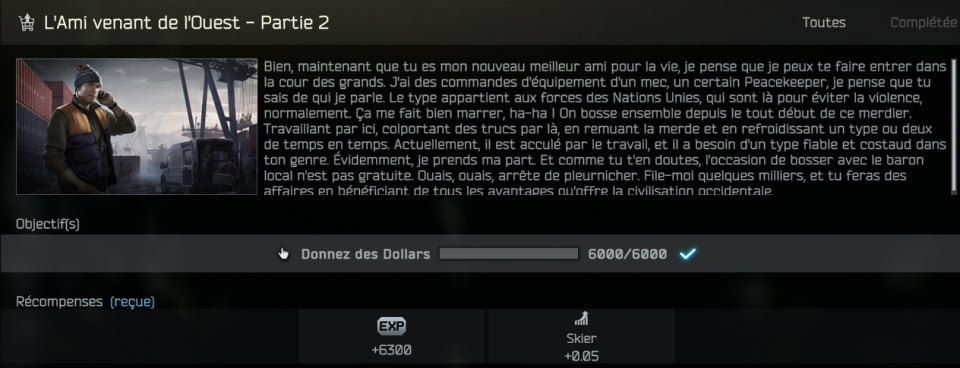 Leitfaden und Informationen zur Quest Tarkov Der Freund aus dem Westen - Teil 2