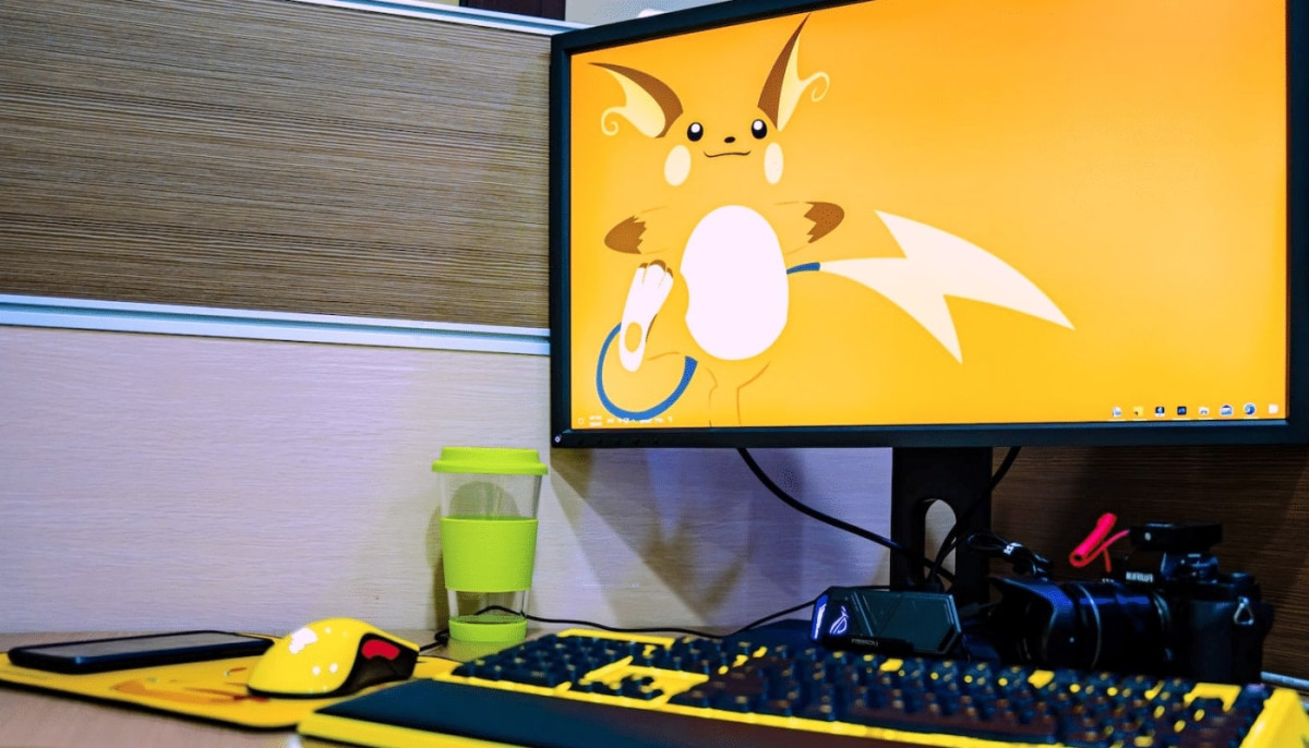 Gambar untuk mengilustrasikan teknik lain untuk bermain Pokémon di PC
