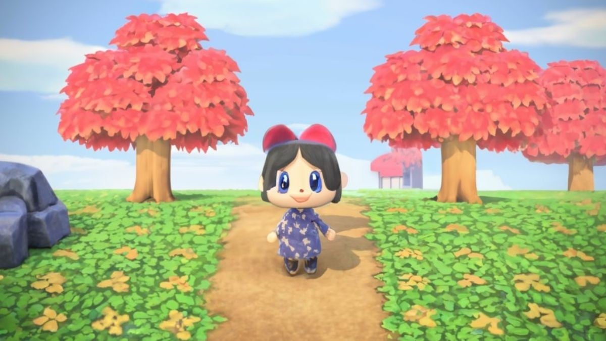 Imagem de uma ilha japonesa em Animal Crossing