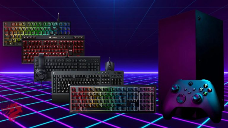 Ilustración de imagen para nuestro artículo "Los mejores teclados para xbox serie X".