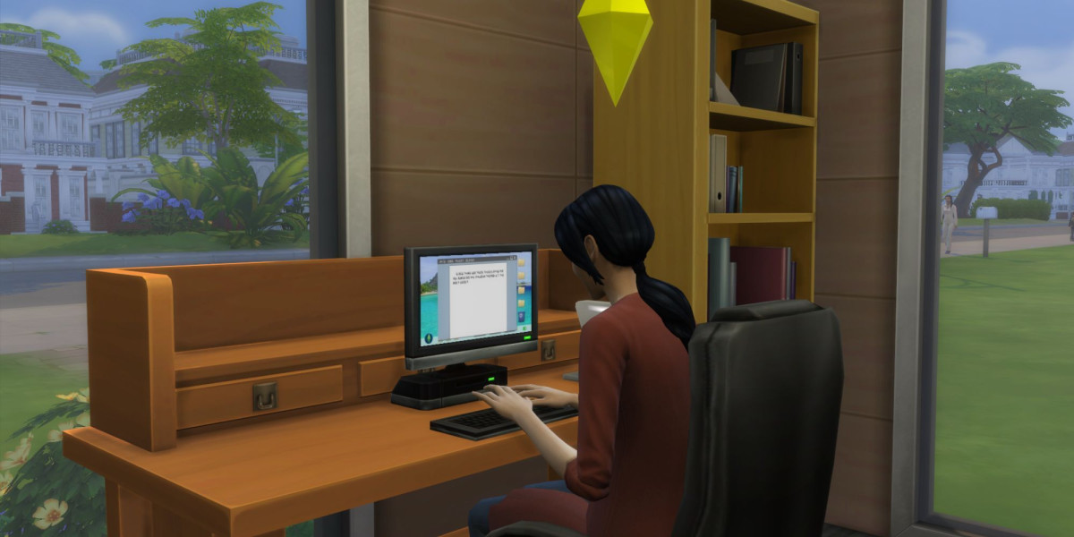 Gambar yang mengilustrasikan sebuah profesi di The Sims 4