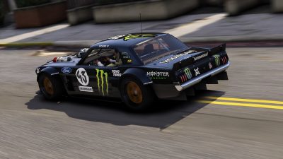 Image of the 1965 Hoonigan Ford Hoonicorn Mustang in FH 5