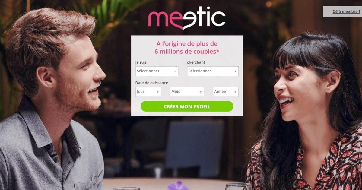 The criteria to be met to register on Meetic. Image taken via the Internet