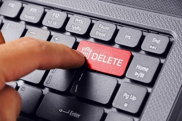 Imagem ilustrando a importância da tecla "Delete" em todos os domínios. Imagem tirada pela internet