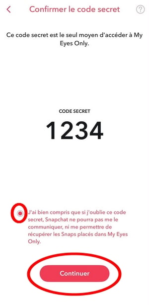 Code bestätigen