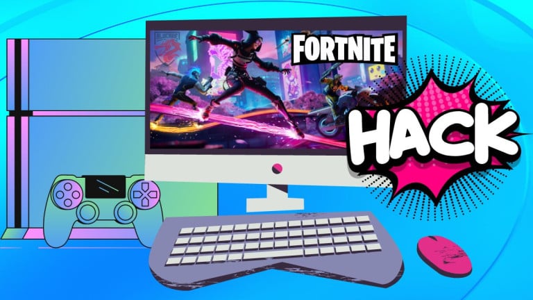 Image illustration for our article "How to hack a fortnite account on PC and console".