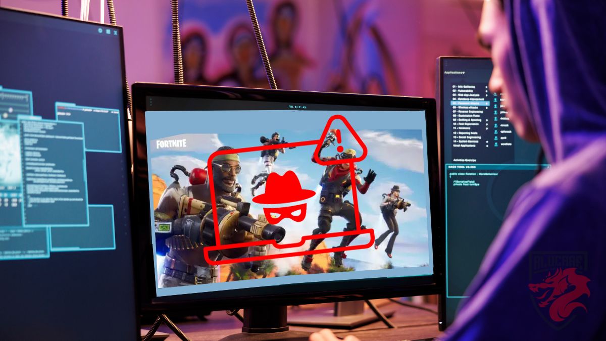 Image illustration for our article "How to hack a fortnite account on PC and console".