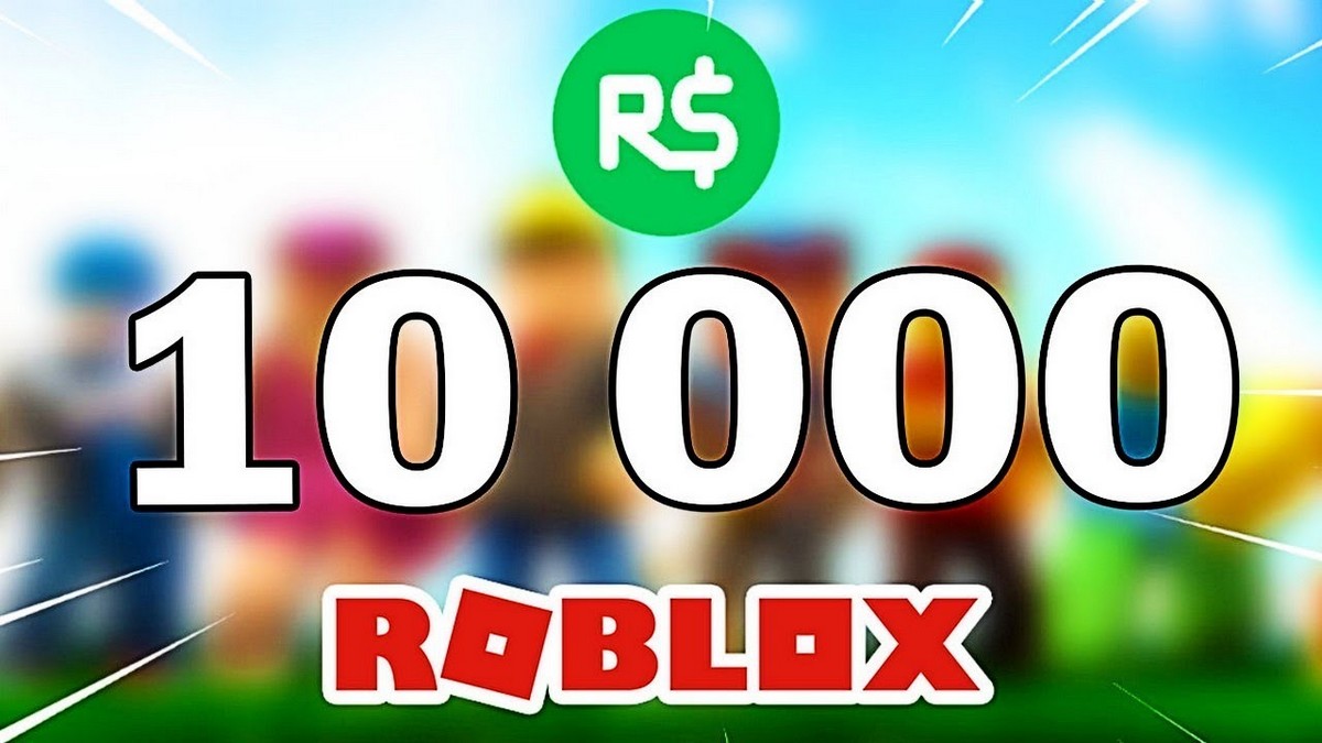 Roblox ゲームの 10000Robux の画像。インターネットから取得した画像