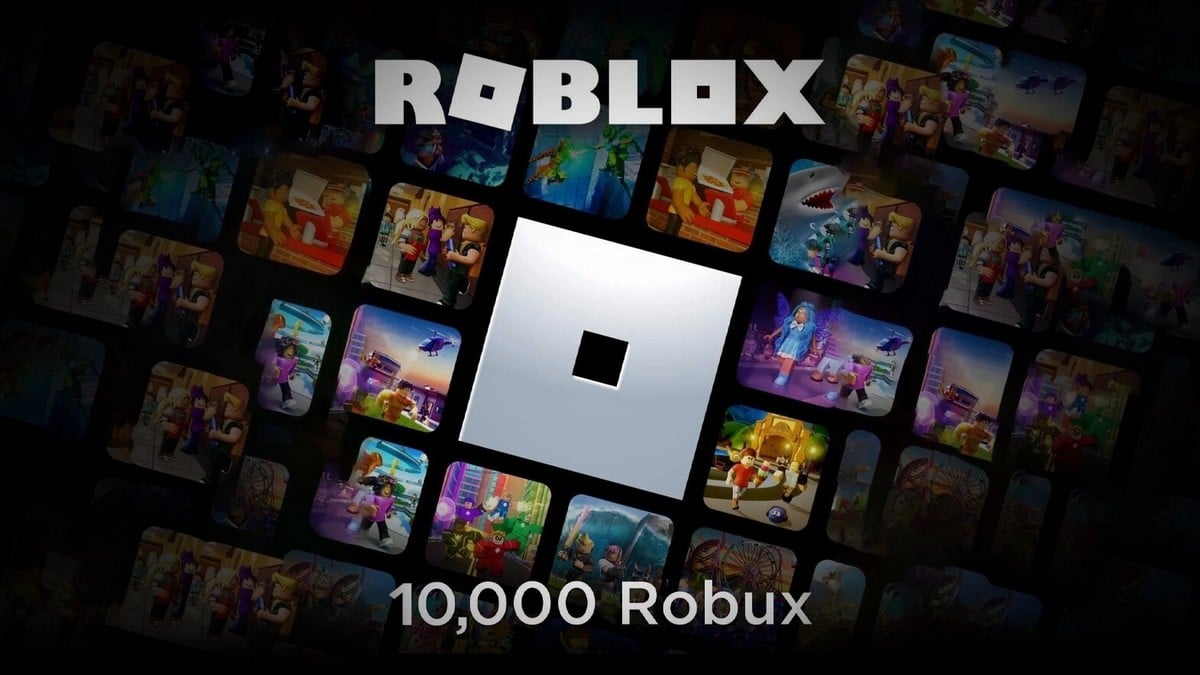 Ilustração em imagem do Roblox 10.000 Robux
