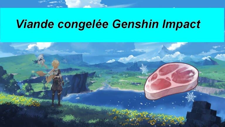 Ilustración de la carne congelada Genshin Impact y dónde encontrarla