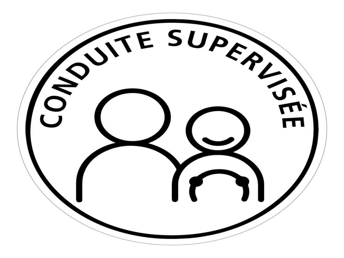 (Logo de la conduite supervisée. Image prise sur Internet)