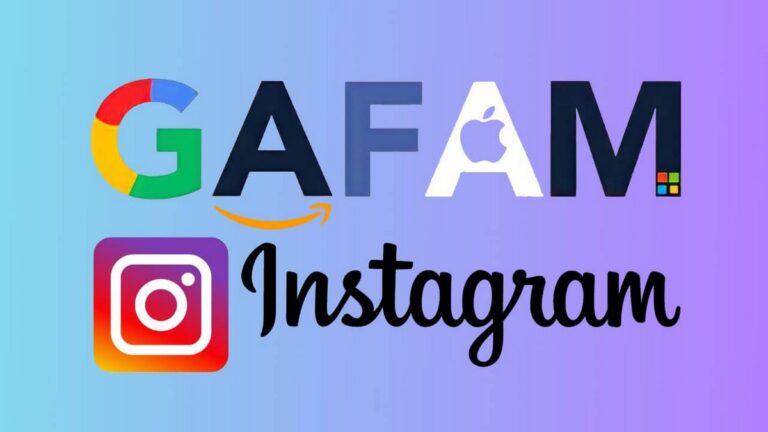 图片展示 gafam-instagram。图片取自网络