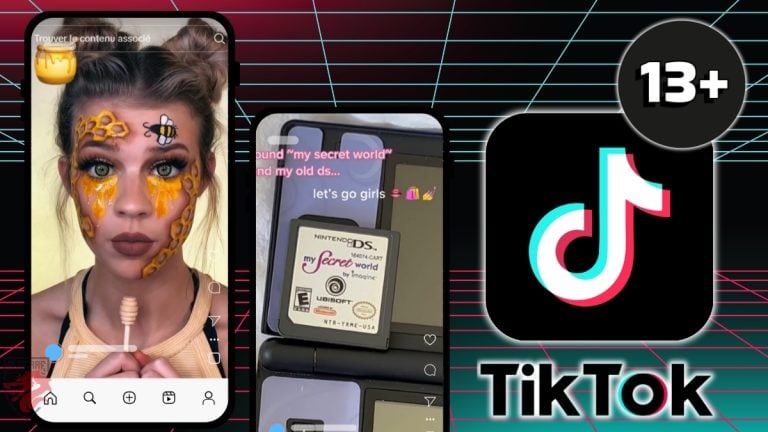 Изображение, показывающее, что TikTok предназначен для лиц старше 13 лет
