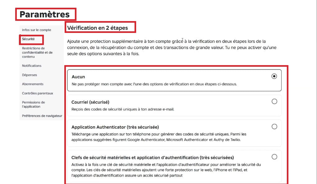 Шаги по включению двухэтапной аутентификации в Roblox