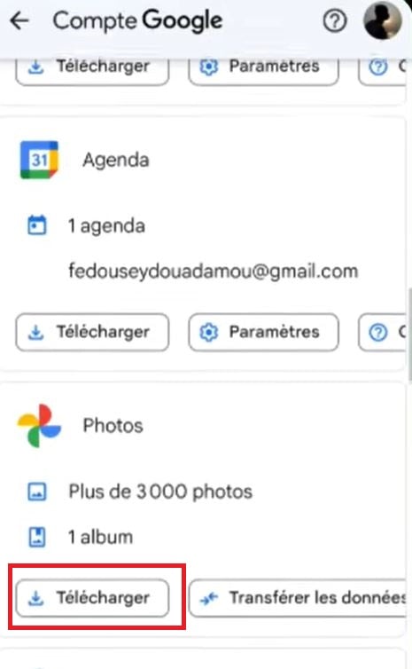 Экспорт и загрузка фотографий, сохраненных в сервисах Google. 