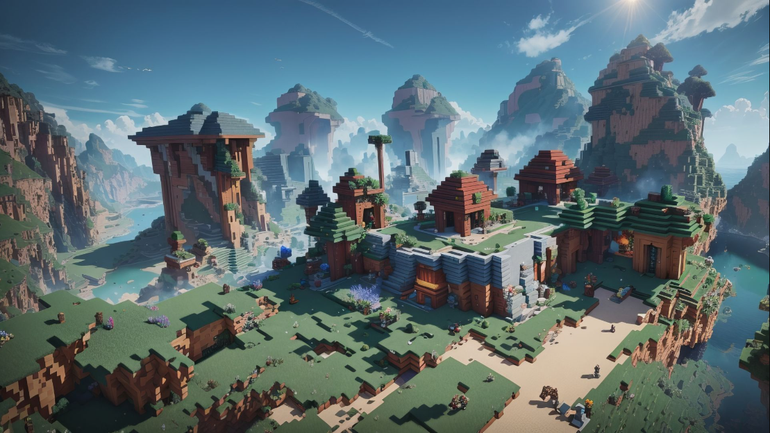 Пример возможного создания на Minecraft