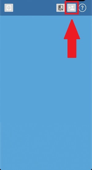 Opção para adicionar uma conta a seguir no WaControl