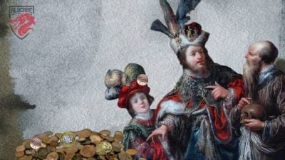 Иллюстрация к статье на тему "Какой была первая мировая валюта?