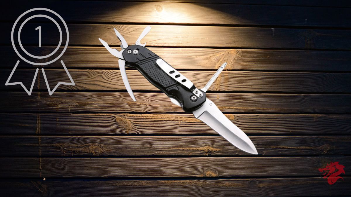 Illustrazione del coltello di sopravvivenza Regulus Knife con una lama affilata in acciaio inossidabile