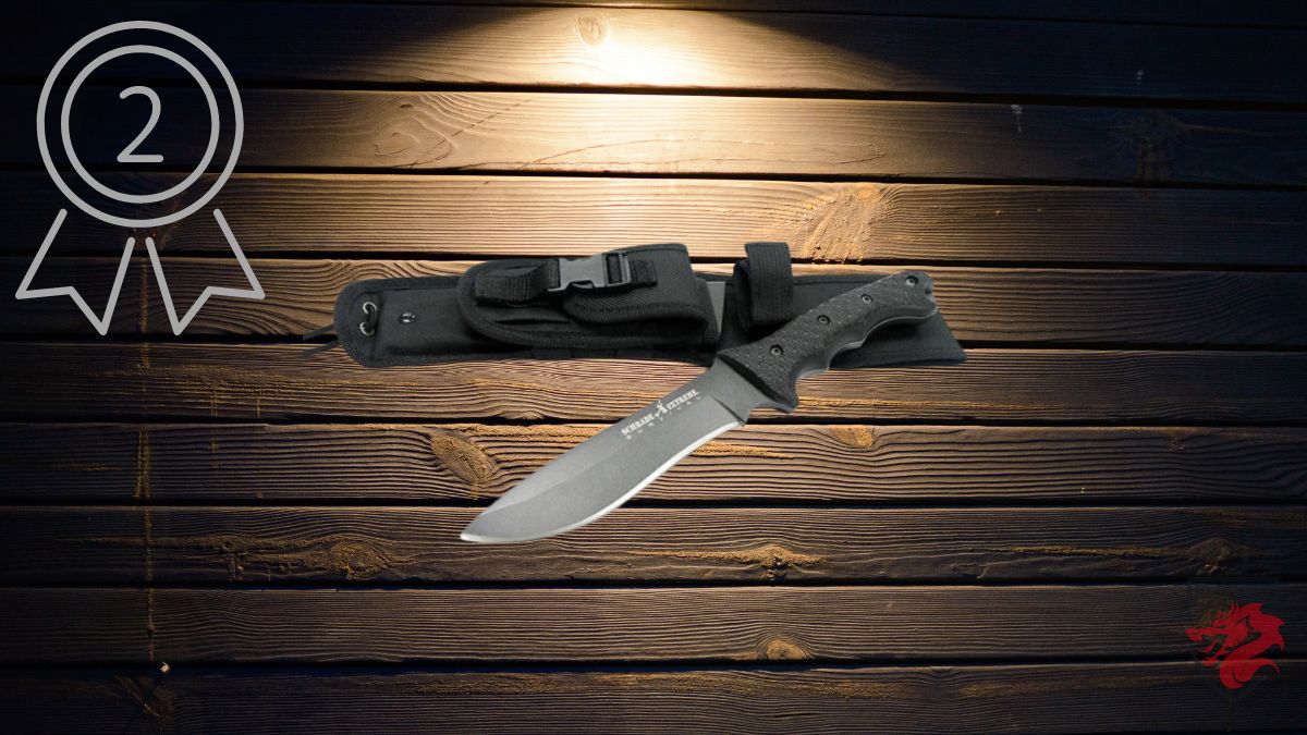 Illustration of the Schrade survival knife for extreme situations