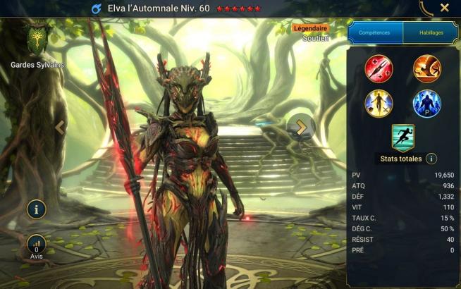 Elva Autumnborn mastery, grace and artifact guide on RSL 