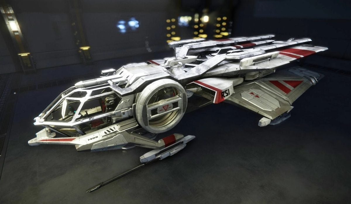 Корабль «Аврора MR» в игре Star Citizen.
