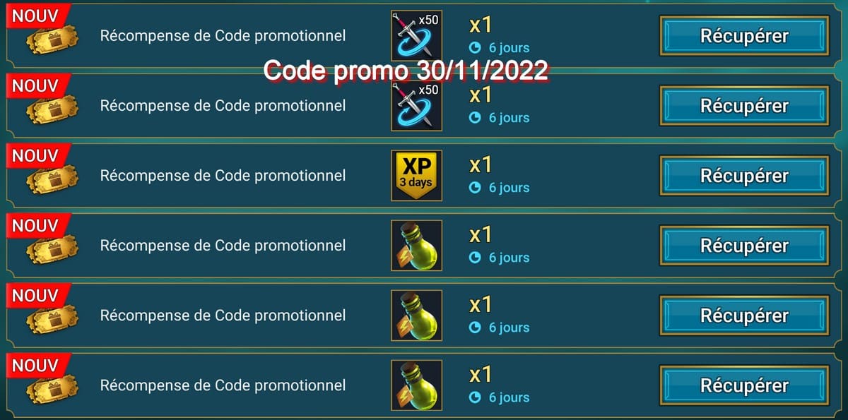 Code promo Raid 30/11/2022