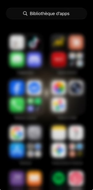 Libreria di app su iPhone