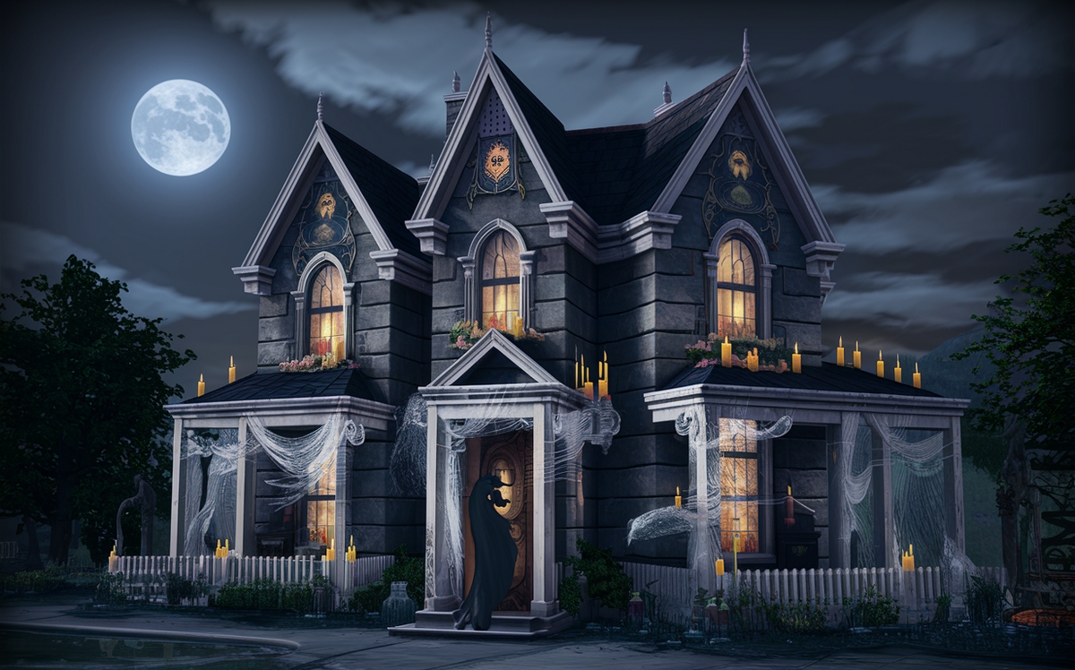 Idea for a picture ghost house in SIMS 4 